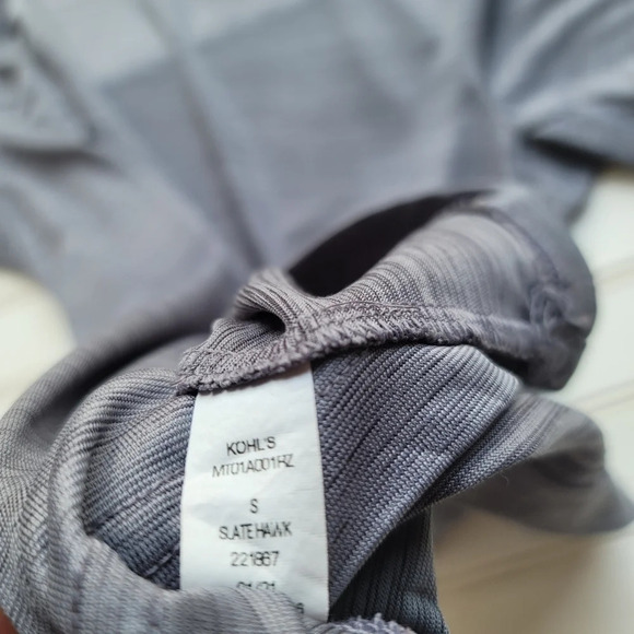 Tek Gear Men’s DryTek Performance Active Top Stretch Crew Neck Gray Sz S - Picture 2 of 7